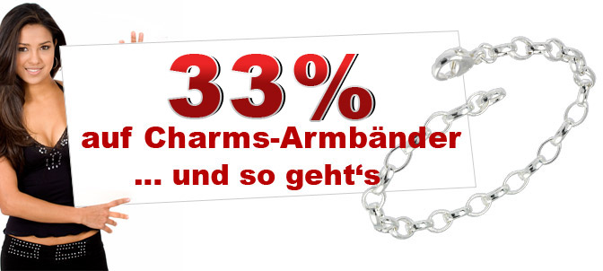 33 Prozent Rabatt auf Charms Armband